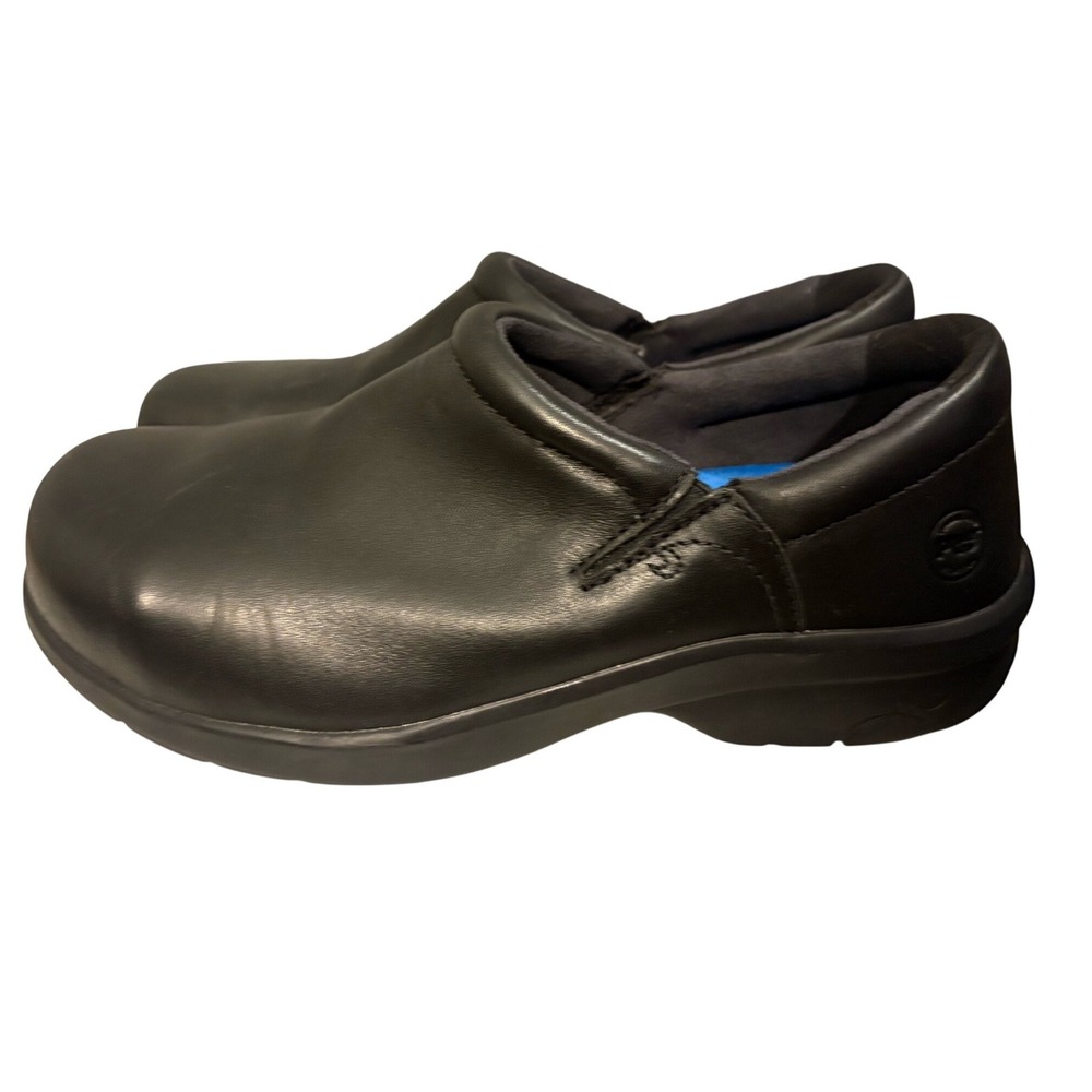Timberland‎ PRO Renova Professional Black Leather Clogs ESD Womens 10W 87528 - Picture 2 of 7